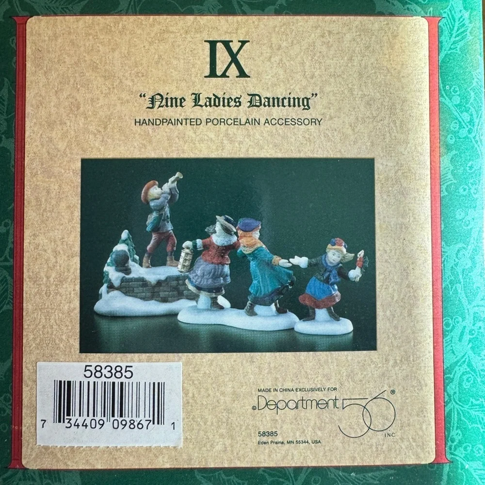 Twelve Days of Dickens' Village| Day IX| Nine Ladies Dancing| Department 56